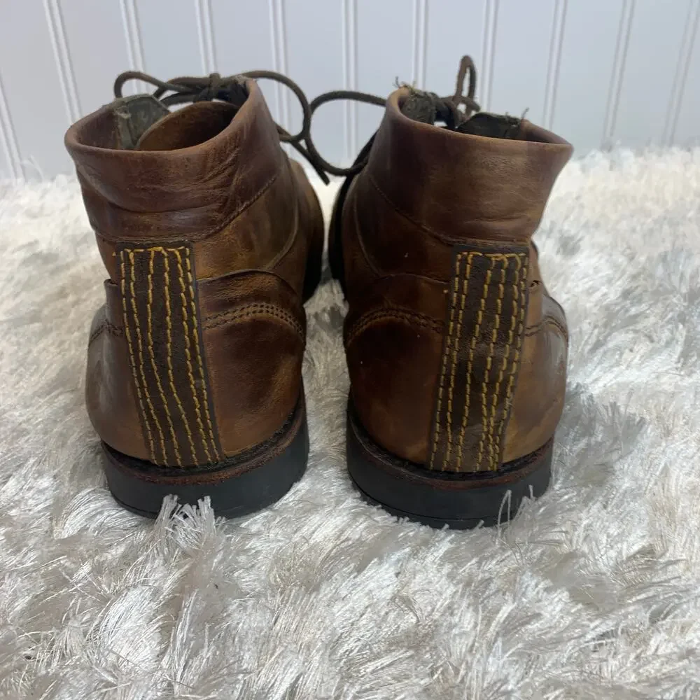 Timberland Brown Leather Boots Sz 11.5M Chukka Style 37500 6828